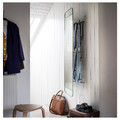 GRANVÅG Mirror with storage, wall hanging/green, 50x150 cm