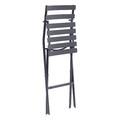 Folding Bar Stool Chair Greensboro, graphite