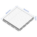 RUNNEN Floor decking, outdoor, textile dark grey, 0.81 m²