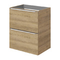 Goodhome Wall-mounted Basin Cabinet Imandra Slim 50cm, oak