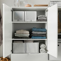 VIHALS Storage unit, white, 105x37x140 cm