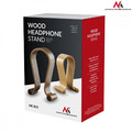 Maclean Headphones Stand Wooden Walnut Color MC-815W
