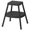 HADDARP Step stool, 4-way black-grey