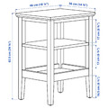 IDANÄS Side table, white, 46x36 cm