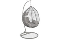 Hanging Cocoon Chair BAHAMA, in-/outdoor, grey