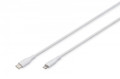 DIGITUS Lightning silicone connection cable, USB-C - Lightning, 1m, white