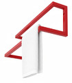 Double Wall-Mounted Towel Rail, red