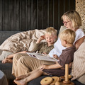 Leander Junior bedding, 100x140 cm, Woodland, Organic Cotton, Cappuccino