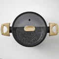 HUSKNUT Pot with lid, non-stick coating black, 2.7 l