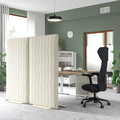 MITTZON Acoustic screen, floor standing, Gunnared beige, 90x157 cm