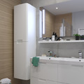 GoodHome Wall-mounted Bathroom High Cabinet Himalia 160 cm, white