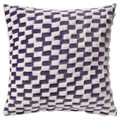 BLÅSKATA Cushion cover, purple/patterned, 50x50 cm