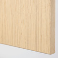 FORSAND Door with hinges, white stained oak effect, 50x195 cm