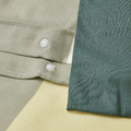 BRUNKRISSLA Duvet cover and 2 pillowcases, green/multicolour, 200x200/50x60 cm