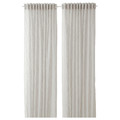 GLESGRÖE Sheer curtains, 1 pair, grey, 145x300 cm