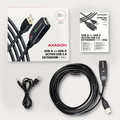 AXAGON USB Cable ADR-220 USB 2.0 A-M -> A-F act 20m