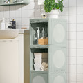 IVÖSJÖN Cabinet with doors, green, 33x34x99 cm