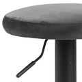 Bar Stool Finch, velvet, dark grey