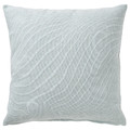 SANDTRAV Cushion cover, light blue/white, 45x45 cm