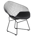 Chair with Seat Pad HarryArm, black