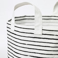 KLUNKA Laundry bag, white, black, 60 l