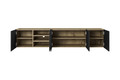Wall-Mounted TV Cabinet Asha 200 cm, artisan/matt black