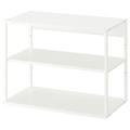 PLATSA Open shelving unit, white, 80x40x60 cm