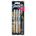 Sharpie Metallic Markers Set Gold, Silver, Brown 3pcs