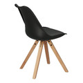 Dining Chair Norden Star Square, natural/black
