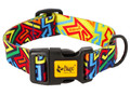 Dingo Adjustable Dog Collar City - Graffiti 3.0cm/60cm