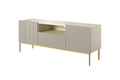 TV Cabinet Nicole 150 cm, cashmere/gold legs