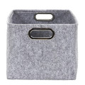 Felt Boxes Set of 2pcs, rectangular, grey