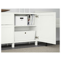 BESTÅ Storage combination with drawers, Hanviken white, 180x40x74 cm