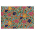 VÄGKURVA Door mat, indoor, multicolour/floral pattern, 40x60 cm