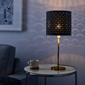 NYMÖ / SKAFTET Table lamp, black brass/brass