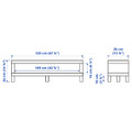 LACK TV bench, white, 120x35x36 cm