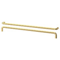 BAGGANÄS Handle, brass-colour, 335 mm, 2 pack