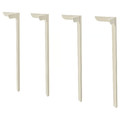SKÅLSTA Table leg, straight light grey-beige