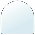LINDBYN Mirror, black, 80x80 cm