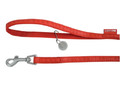 Zolux Dog Leash Mac Leather 25mm/1.2m, red