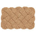 STAVREBY Door mat, indoor, handmade, braided natural, 40x60 cm