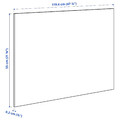 LYSEKIL Wall panel, double sided brushed copper effect/stainless steel, 119.6x55 cm