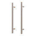 GoodHome T-bar Cabinet Handle Annatto 220 mm, silver, 2 pack