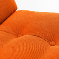 DYVLINGE Swivel armchair, Kelinge orange