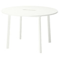 MITTZON Conference table, round/white, 120x75 cm