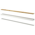 SKYTTA Rail for sliding door frame, white 3 tracks
