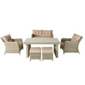 GoodHome Garden Furniture Set Cippertone