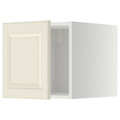 METOD Top cabinet, white/Bodbyn off-white, 40x40 cm