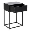 Nightstand Bedside Table Mitra, black