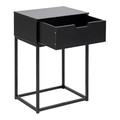 Nightstand Bedside Table Mitra, black